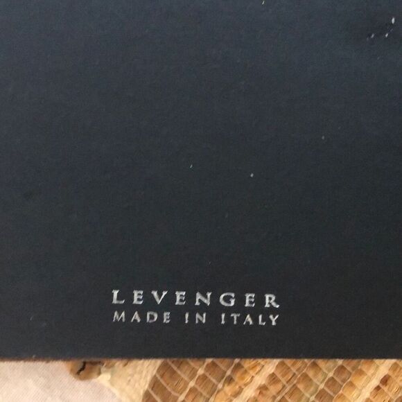Levenger  Made in Italy large rustic leather embossed journal blank pages brown - Picture 2 of 8